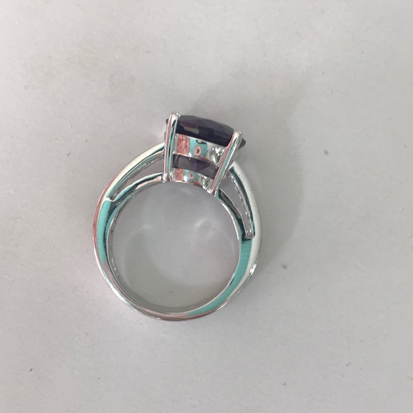 Purple stone ring s5.5 - Picture 2 of 5